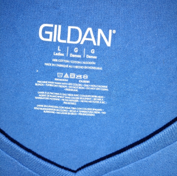 Blue VNeck tee - Picture 3 of 3